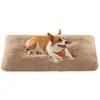 Image de Panier pour chien rembourrage moelleux, Marron Camel / 110 x 73 cm PGW203K01