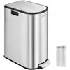 Image de Poubelle de cuisine double 30L et 20L, Argent Métallique LTB570E50