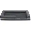 Image de Canapé pour chien orthopédique, Gris Foncé / L 135 x l 107 x H 25 cm PGW079G01
