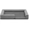 Image de Canapé pour chien orthopédique, Gris Clair / L 135 x l 107 x H 25 cm PGW079G02