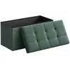 Image de Banc de Rangement Pliable, Vert Rétro / 38 x 76 x 38 cm LSF047C01