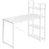 Image de Bureau 120 cm industriel, Blanc Érable / 56P x 120L x 120H cm LWD048W44
