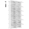 Image de Rangement chaussures 6 compartiments modulable, Blanc / 12 Compartiments LPC040W01
