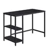 Image de Bureau avec rangement industriel, Noir Boisé LWD046B04