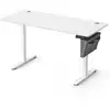 Image de Bureau électrique assis-debout réglable en hauteur, Blanc Nuage / 60P x 140L x (72-120)H cm LSD134W01