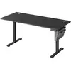 Image de Bureau électrique assis-debout réglable en hauteur, Noir D'encre / 70P x 160L x (72-120)H cm LSD136B01