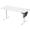 Image de Bureau électrique assis-debout réglable en hauteur, Blanc Nuage / 70P x 160L x (72-120)H cm LSD136W01