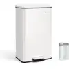Image de Poubelle de cuisine à pédale 40L, Blanc LTB540W4002