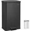 Image de Poubelle de cuisine à pédale 40L, Noir LTB540B4002