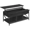 Image de Table basse avec plateau relevable gris anthracite noir, Gris anthracite + Noir LCT215B22