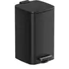 Image de Poubelle de salle de bain 6L, Noir / 23,9 x 19,3 x 33,5 cm LTB591B0802
