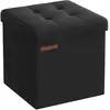 Image de Banc de rangement pliable 30 cm, Noir Pur LSF028B01