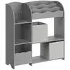 Image de Étagère de rangement pour enfants gris tourterelle, Gris Tourterelle GKR042G01