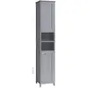 Image de Armoire de salle de bain haute avec éclairage, Gris Tourterelle BBC566G03