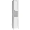 Image de Armoire de salle de bain haute avec éclairage, Blanc Nuage BBC566W03