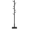 Image de Porte-manteau sur pied blanc, Noir D'encre RCR010B01