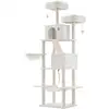 Image de Arbre à chat grand, Blanc Crème PCT190T01