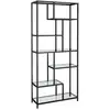 Image de Étagère de rangement 6 niveaux doré métallique, Noir Pur LGT502B61