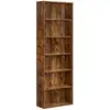 Image de Bibliothèque 6 cases, Marron Rustique / 6 Niveaux (60L x 178,5H cm) LBC169K01