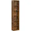 Image de Bibliothèque 6 cases, Marron Rustique / 6 Niveaux (40L x 178,5H cm) LBC167K01