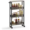 Image de Desserte mobile à 4 niveaux, Grège / 4 Niveaux (13P x 77H cm) LRC032K01