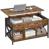 Image de Table basse relevable rangement LCT202B01