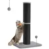 Image de Griffoir pour chat 85 cm de haut gris tourterelle, Noir PCA041B01