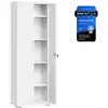 Image de Meuble de rangements avec 4 étagères, Blanc Mat / 60L cm OMC014W01