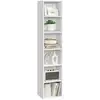 Image de Bibliothèque 6 cases, Blanc Nuage / 6 Niveaux(30,2L x 160,7H cm) LBC411W01