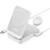Image de Anker Prime 3-en-1 MagGo Chargeur Sans Fil Pliable 15 W Blanc B2557321