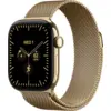 Image de Apple Watch Series 12 Cellular 42 mm Titane Or Bracelet Milanais MJGL4ZR/A