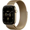 Image de Apple Watch Series 12 Cellular 46 mm Titane Or Bracelet Milanais M/L MJGV4ZR/A