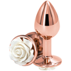Image de Plug Bijou Rear S 6 x 2.7cm Rose-Blanc