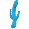 Image de HoneyPlayBox - Trilux Kinky Vinger Rabbit Vibrator - Blauw