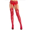 Image de Leg Avenue - Net Stockings Garter Belt - Rood