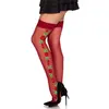 Image de Leg Avenue - Thigh Highs with Roses - Rood