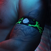 Image de Brassards Neo Camo Noir-Vert Neon vert S/M