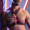 Image de Harnais Dickmatized Noir-Rose neon rose S/M
