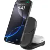 Image de Belkin UltraCharge Chargeur Sans Fil 2-en-1 MagSafe avec Support Qi2 25 W Noir WIZ039kqBK