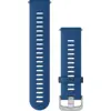 Image de Garmin Bracelet en Silicone Bleu/Argent 22 mm 010-11251-3D