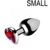 Image de Plug bijou Heart Gem Rouge 6.5 x 2.7 cm