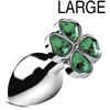 Image de Plug bijou Lucky Gem Trèfle 9 x 4 cm