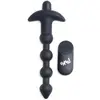 Image de BANG! - 28X Vibrerende Silicone Anaalkralen met Afstandsbediening - Zwart