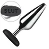 Image de XR Brands - Butt Slut Metalen & Siliconen Butt Plug - Zilver