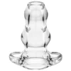 Image de Double Tunnel Plug Extra-Large 14 x 7.8 cm Transparent transparent