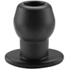Image de Ass Tunnel Plug Silicone Noir Extra-Large 9 x 7 cm noir