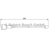 Image de Waarschuwingscontact remvoering-/blokslijtage achter AP163 Bosch