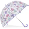 Image de Isotoner - Parapluie Enfant transparent PVC/Papillons