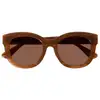 Image de Isotoner - Lunettes de soleil Femme Papillon Caramel