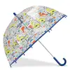 Image de Isotoner - Parapluie Enfant transparent PVC/Dinosaure